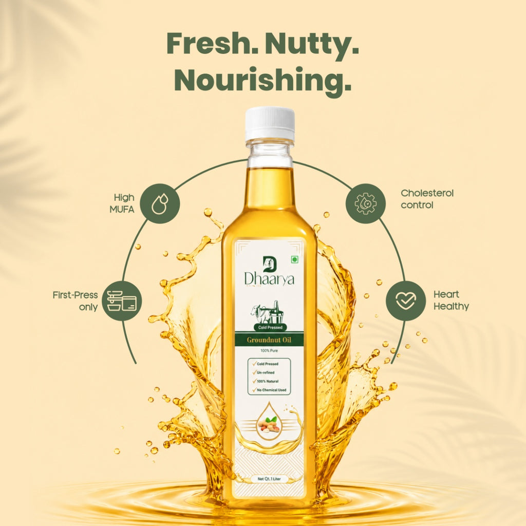Groundnut (Peanut) Oil | Premium Cold-Pressed Oil