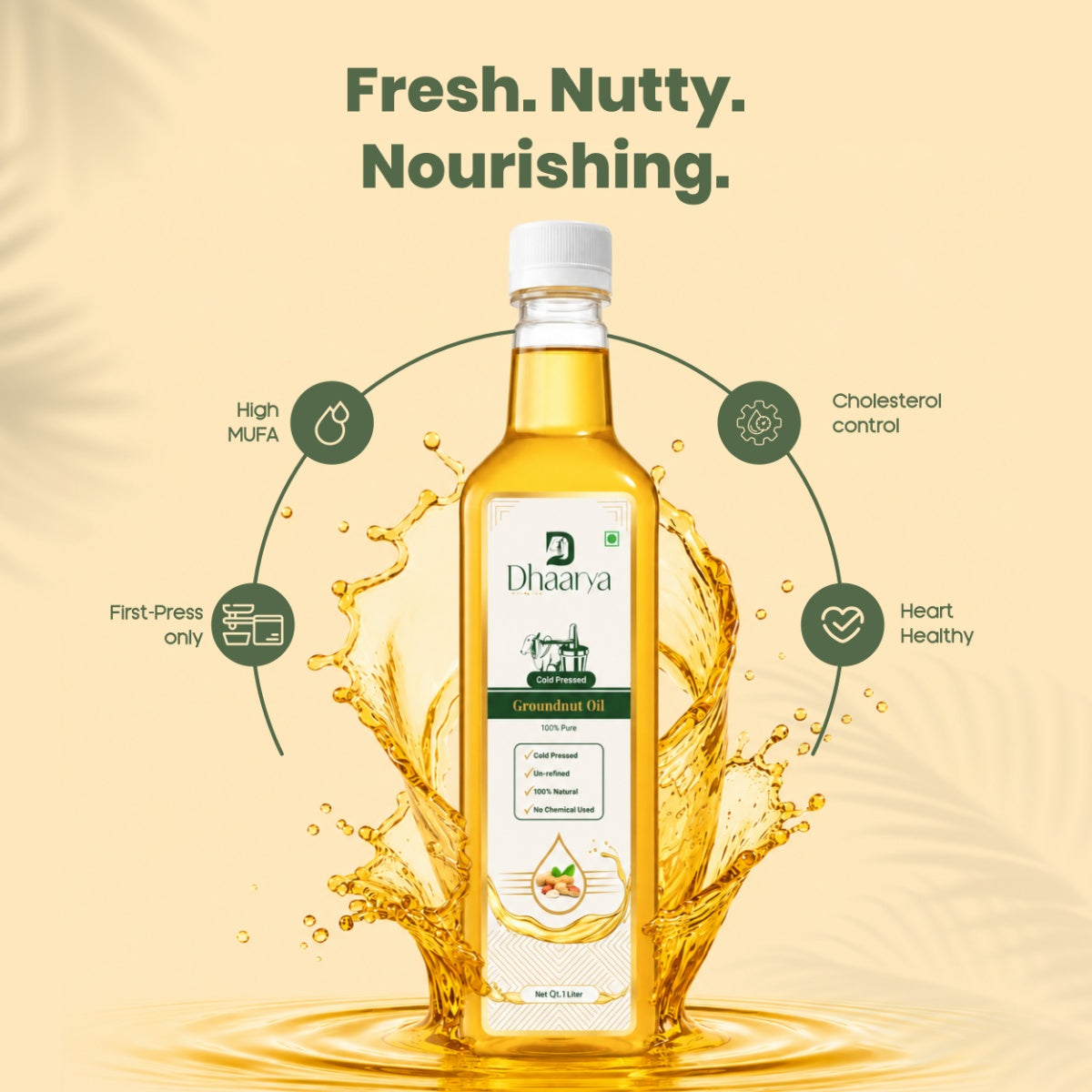 Groundnut (Peanut) Oil | Premium Cold-Pressed Oil