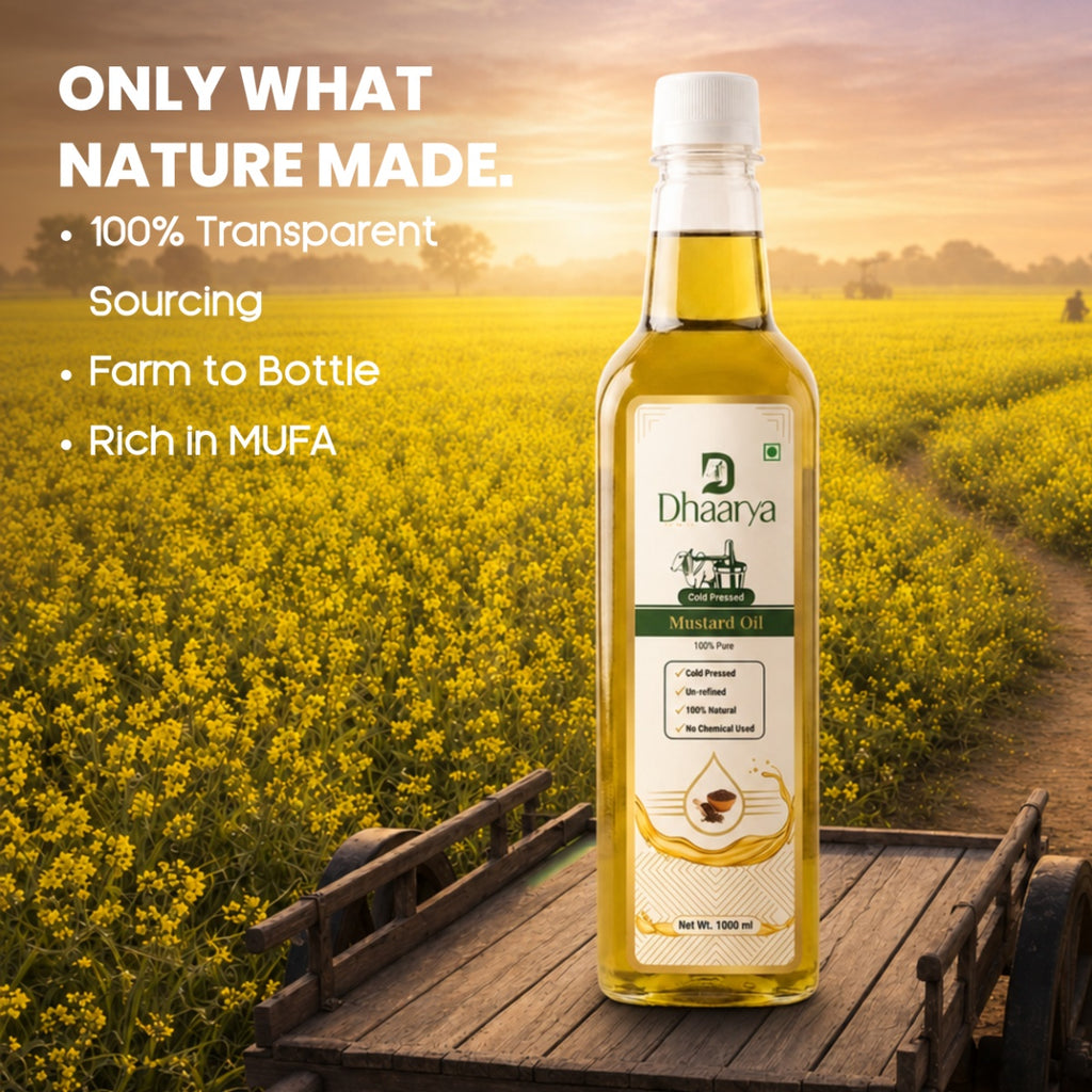 Yellow Mustard (Sarso) Oil | Premium Cold-Pressed Oil