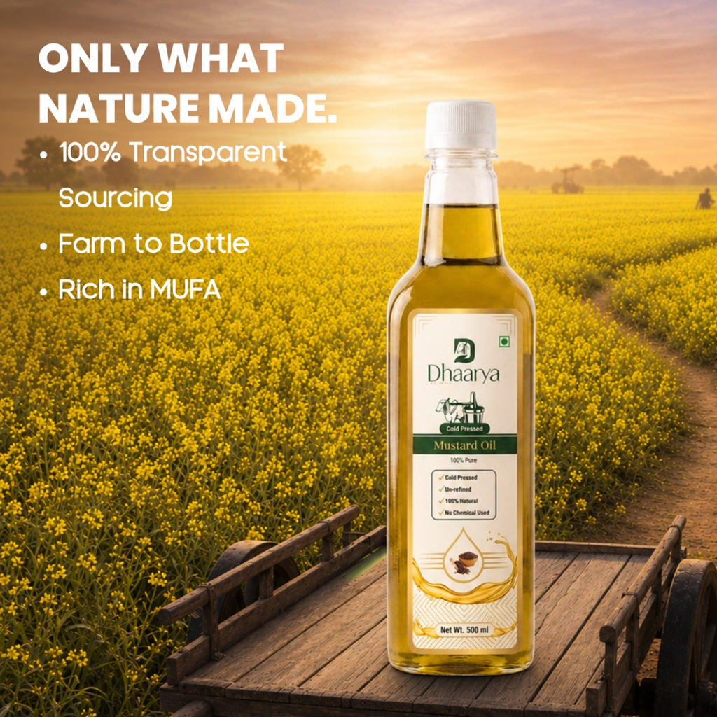 Yellow Mustard (Sarso) Oil | Premium Cold-Pressed Oil